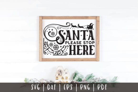 Review: Santa Please Stop Here SVG for Embroidery