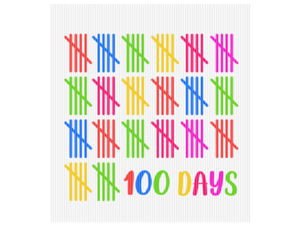 Reviewing the 100 Days of School Quote Graphic