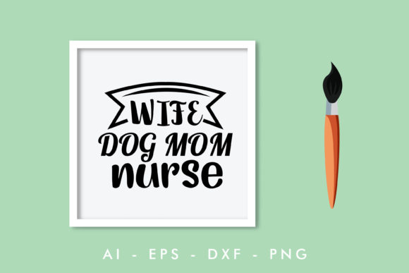 Reviewing the Wife Dog Mom Nurse Design for Real Embroidery