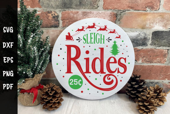 Sleigh Rides Round Sign: A Designer’s Review